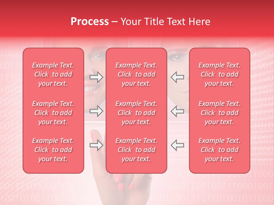 People Woman Icons PowerPoint Template