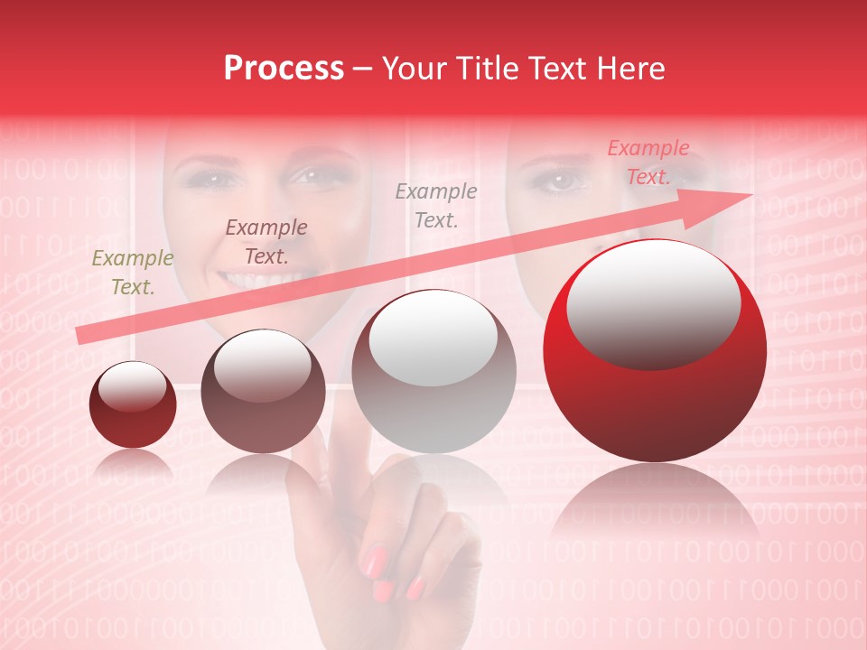 People Woman Icons PowerPoint Template