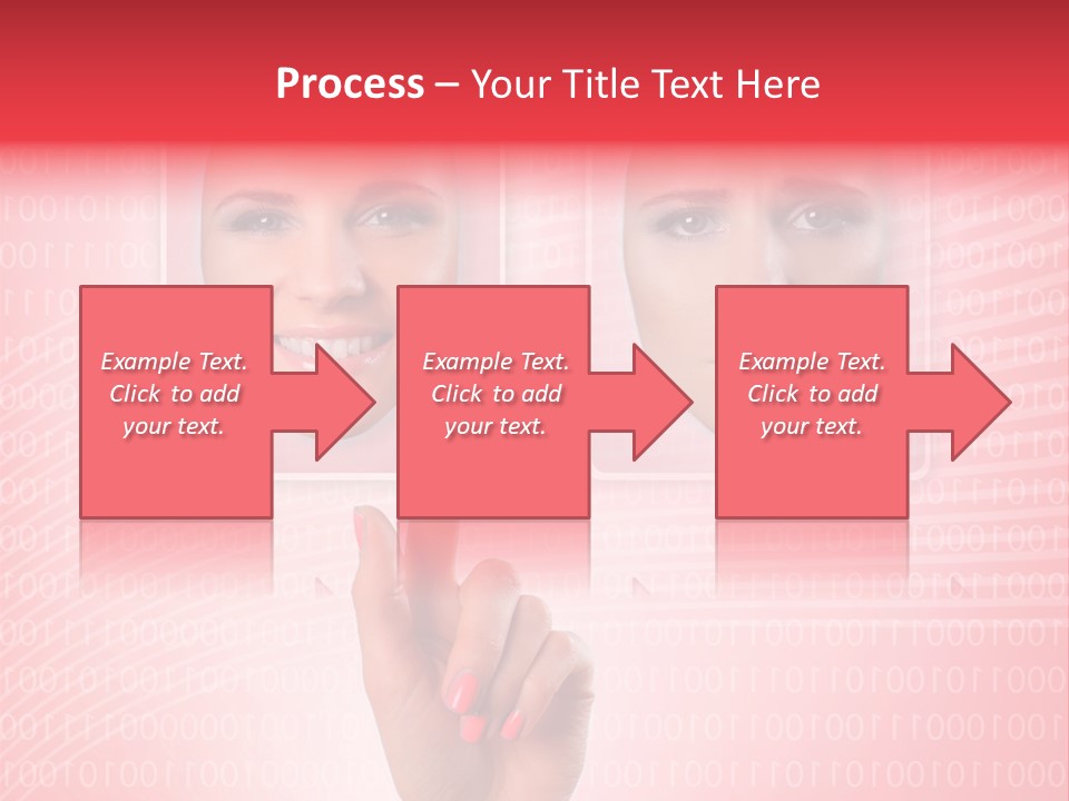 People Woman Icons PowerPoint Template