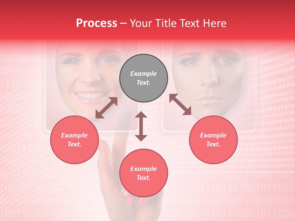 People Woman Icons PowerPoint Template