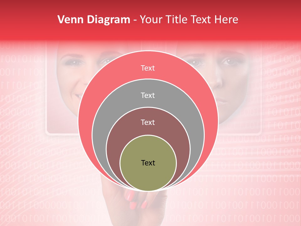 People Woman Icons PowerPoint Template