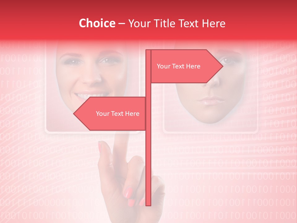 People Woman Icons PowerPoint Template