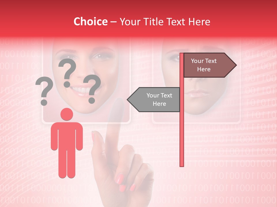 People Woman Icons PowerPoint Template