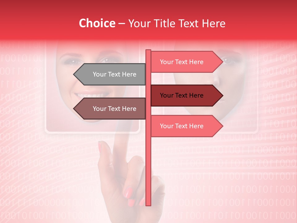 People Woman Icons PowerPoint Template