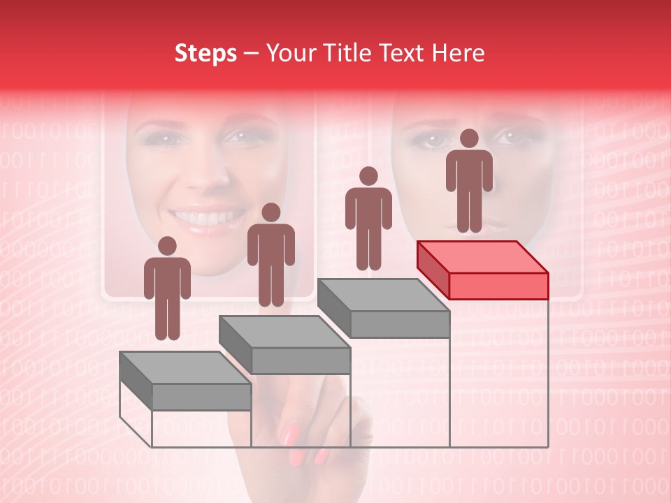 People Woman Icons PowerPoint Template