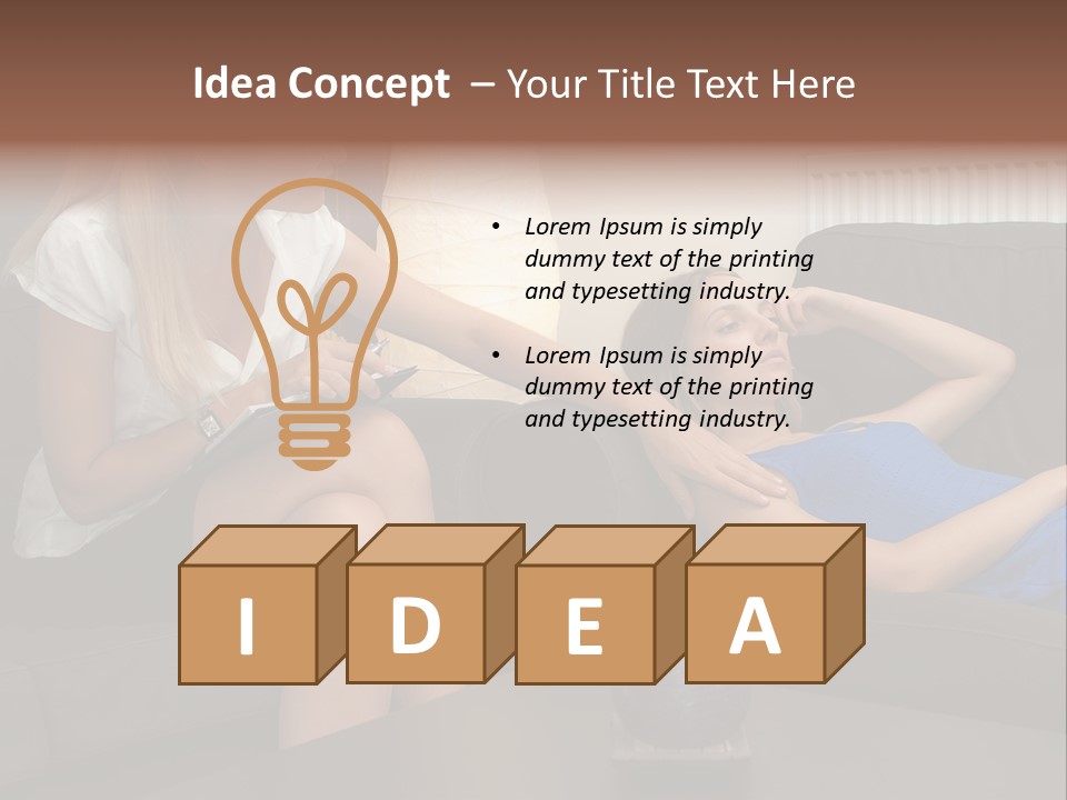 Psychologist Mental Help PowerPoint Template