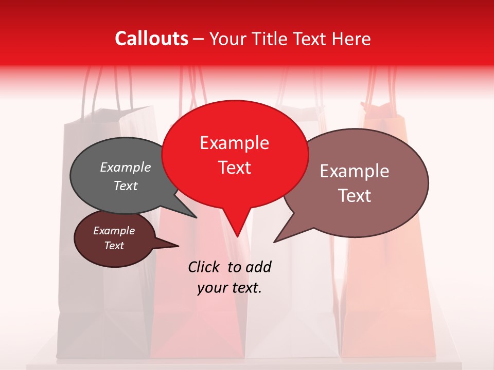 A Group Of Bags Sitting On Top Of A Table PowerPoint Template