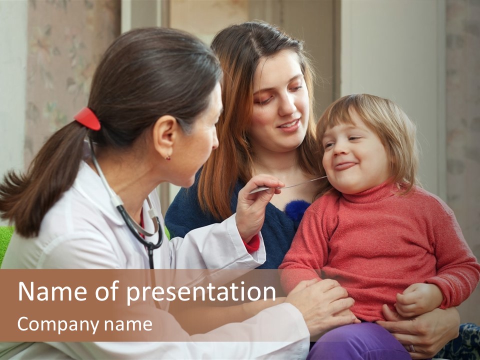 Paediatrician Mother Sick PowerPoint Template