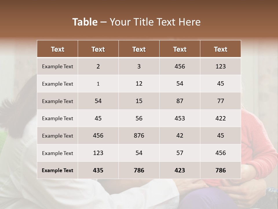 Paediatrician Mother Sick PowerPoint Template