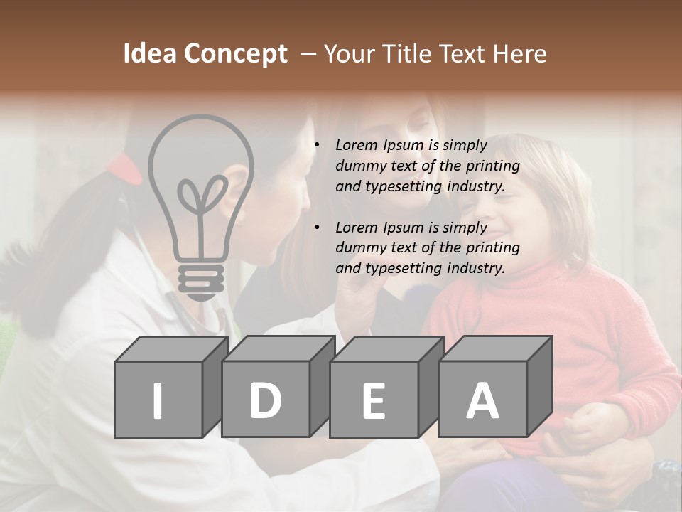 Paediatrician Mother Sick PowerPoint Template