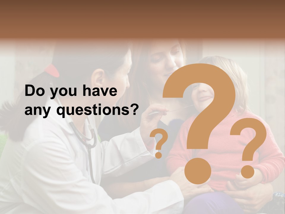 Paediatrician Mother Sick PowerPoint Template