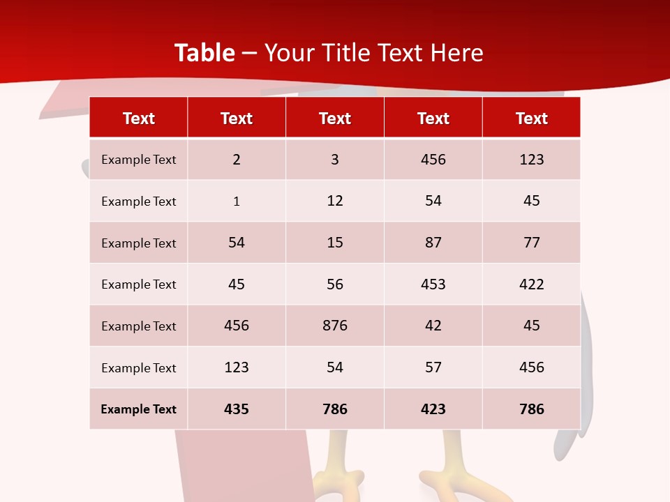 A Blue Bird Holding A Red Arrow On A White Background PowerPoint Template