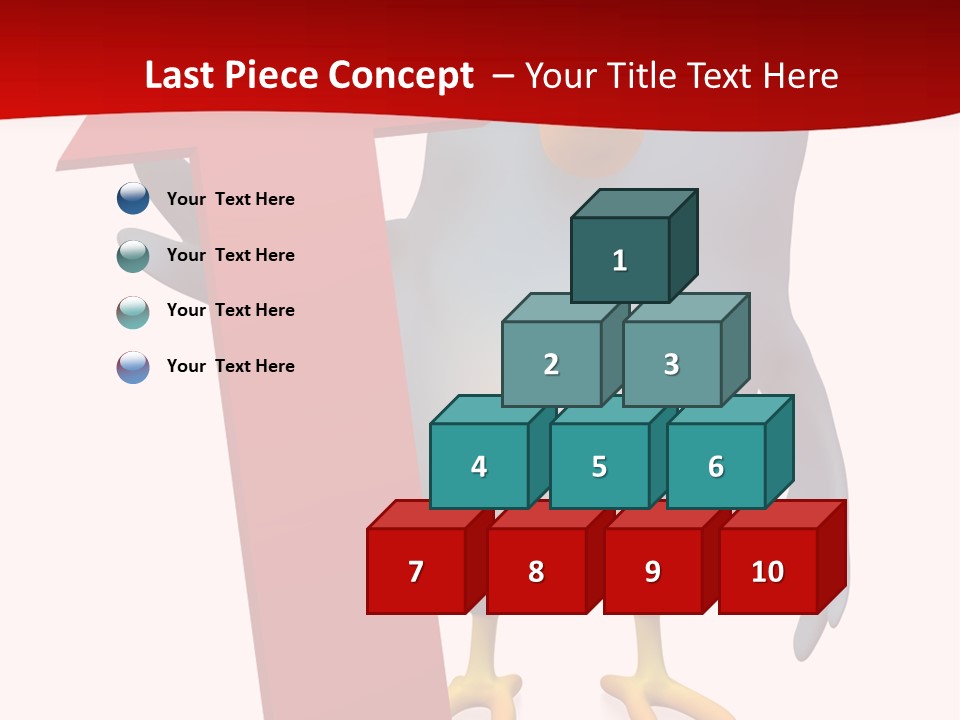 A Blue Bird Holding A Red Arrow On A White Background PowerPoint Template