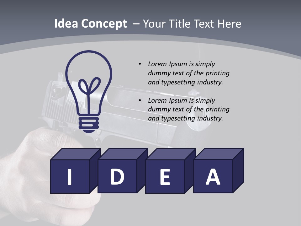 Cock Sky Power PowerPoint Template