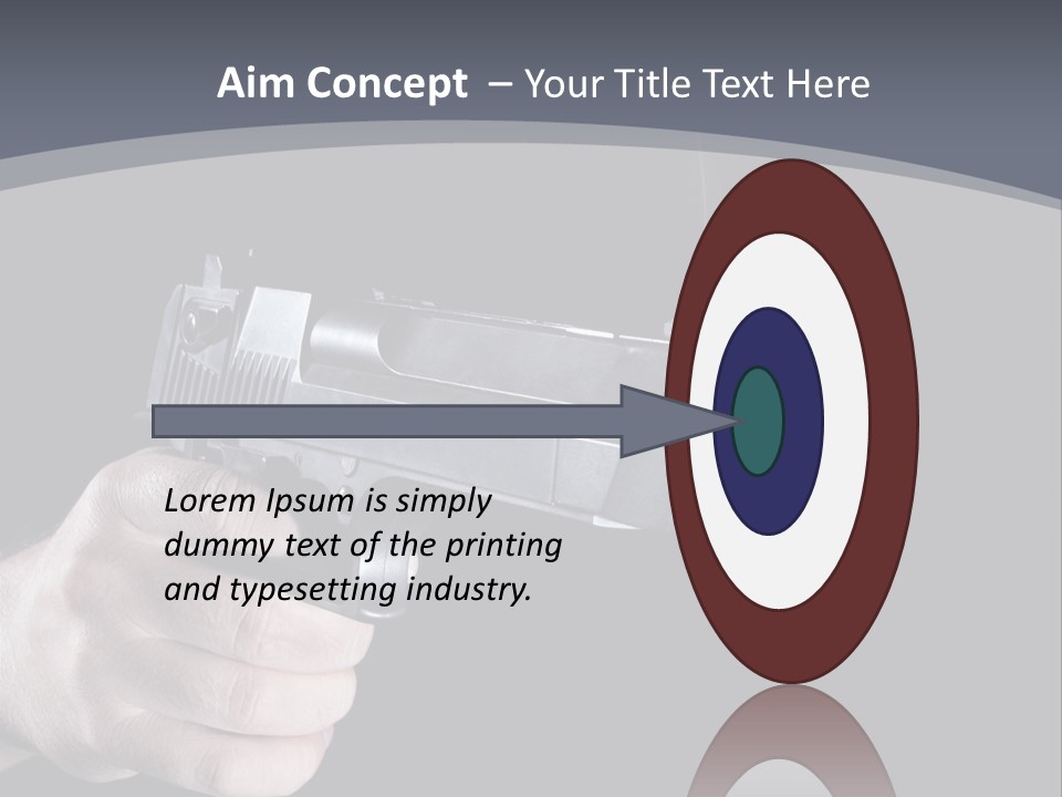 Cock Sky Power PowerPoint Template