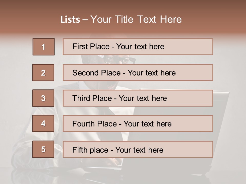 Stupor Success Desk PowerPoint Template