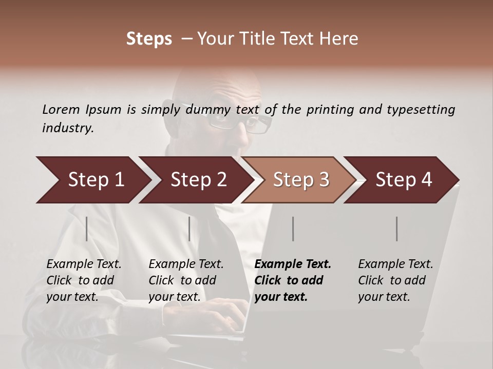 Stupor Success Desk PowerPoint Template
