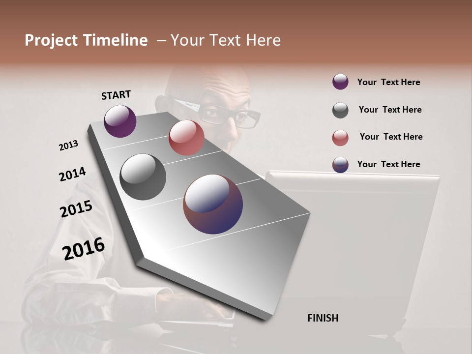 Stupor Success Desk PowerPoint Template