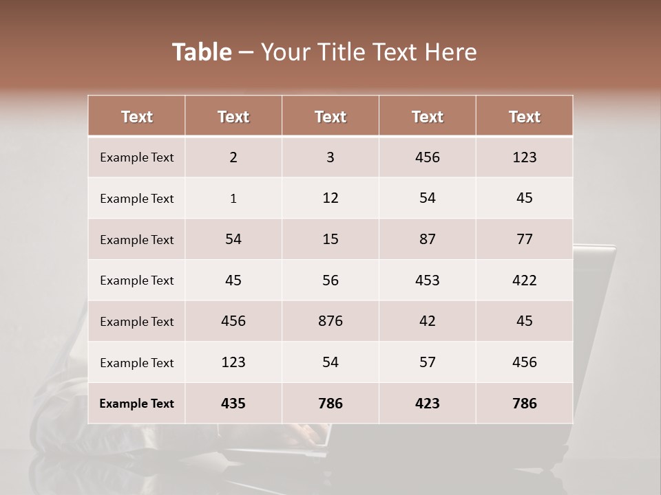 Stupor Success Desk PowerPoint Template