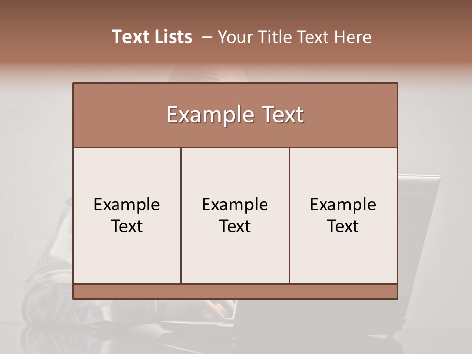 Stupor Success Desk PowerPoint Template