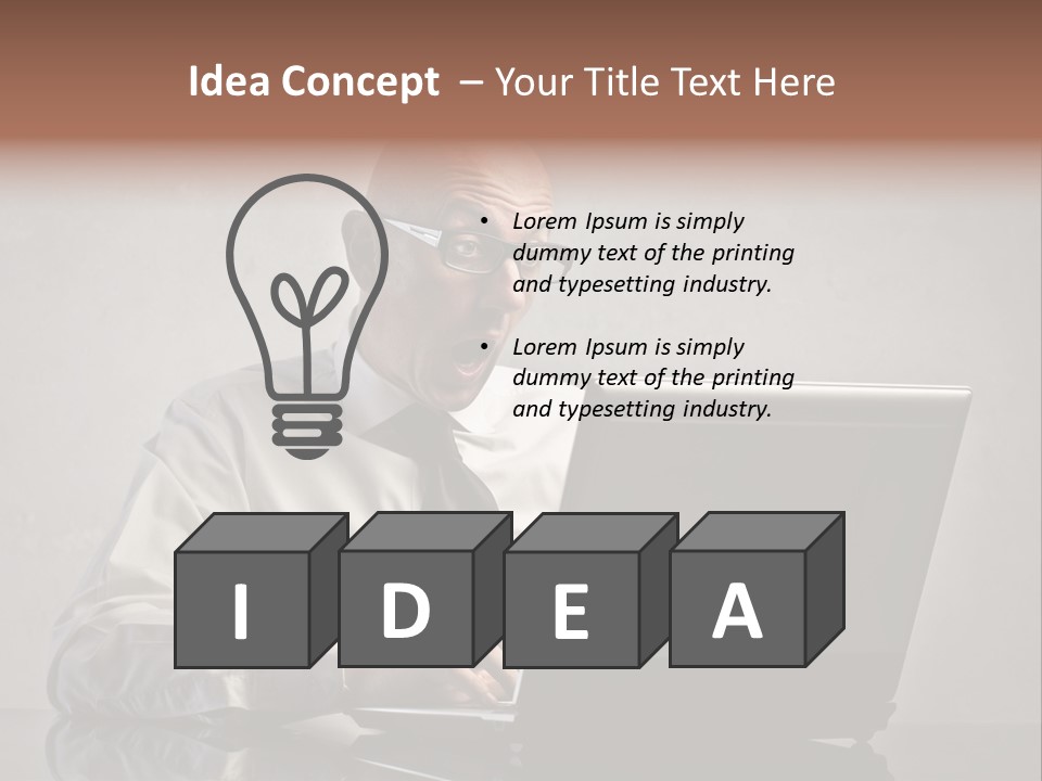 Stupor Success Desk PowerPoint Template