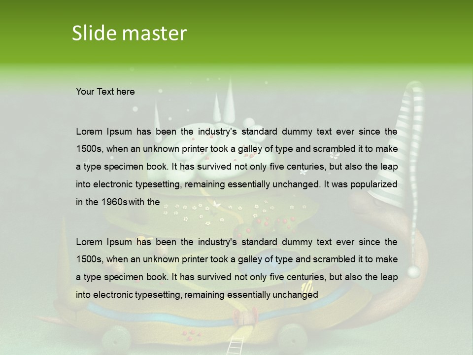 Movement Drawing Hat PowerPoint Template