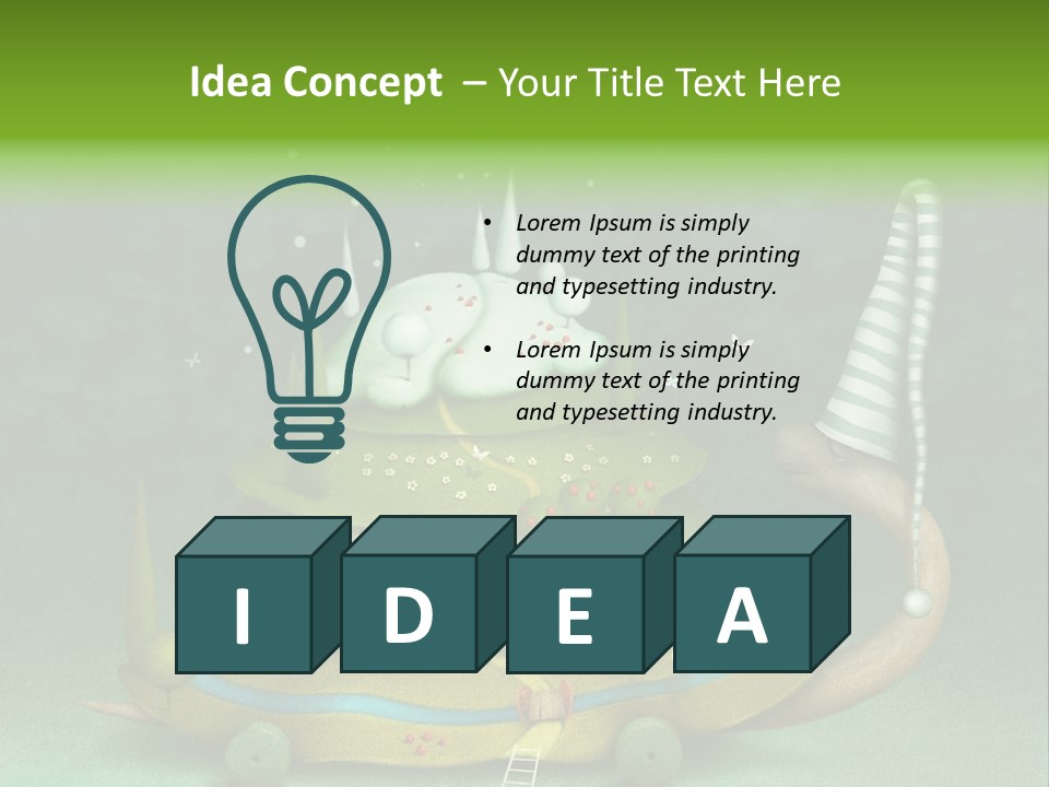 Movement Drawing Hat PowerPoint Template