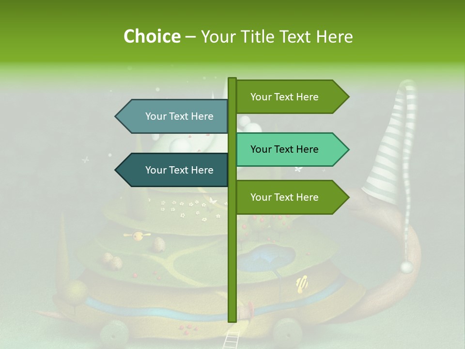 Movement Drawing Hat PowerPoint Template