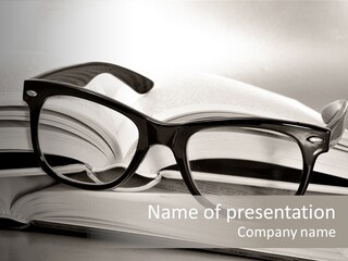 Legend Exams Bookworm PowerPoint Template