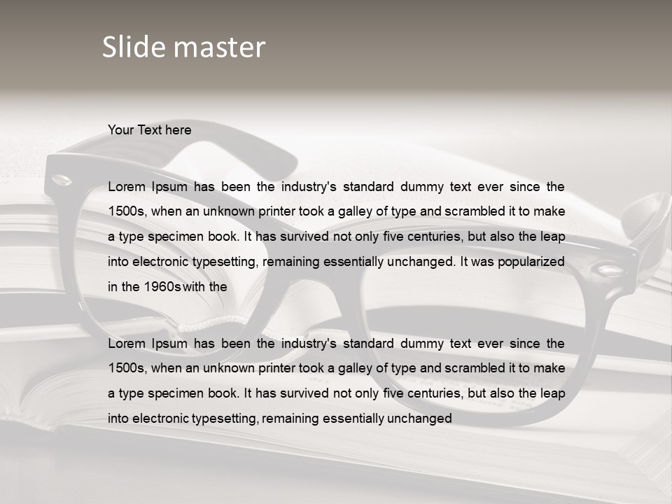 Legend Exams Bookworm PowerPoint Template