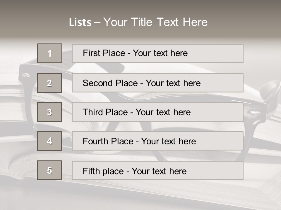 Legend Exams Bookworm PowerPoint Template
