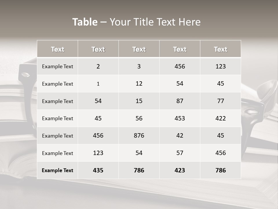 Legend Exams Bookworm PowerPoint Template