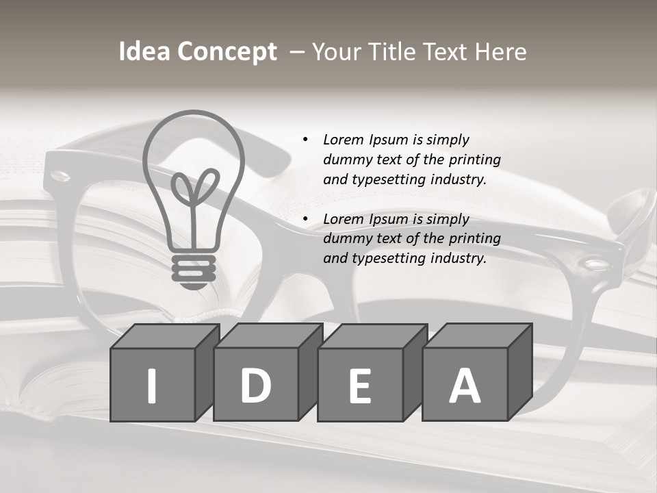 Legend Exams Bookworm PowerPoint Template