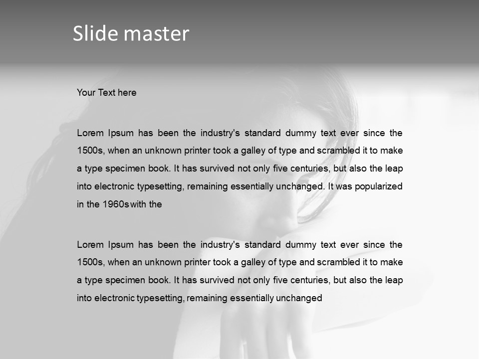 Hands Thinking Concentration PowerPoint Template