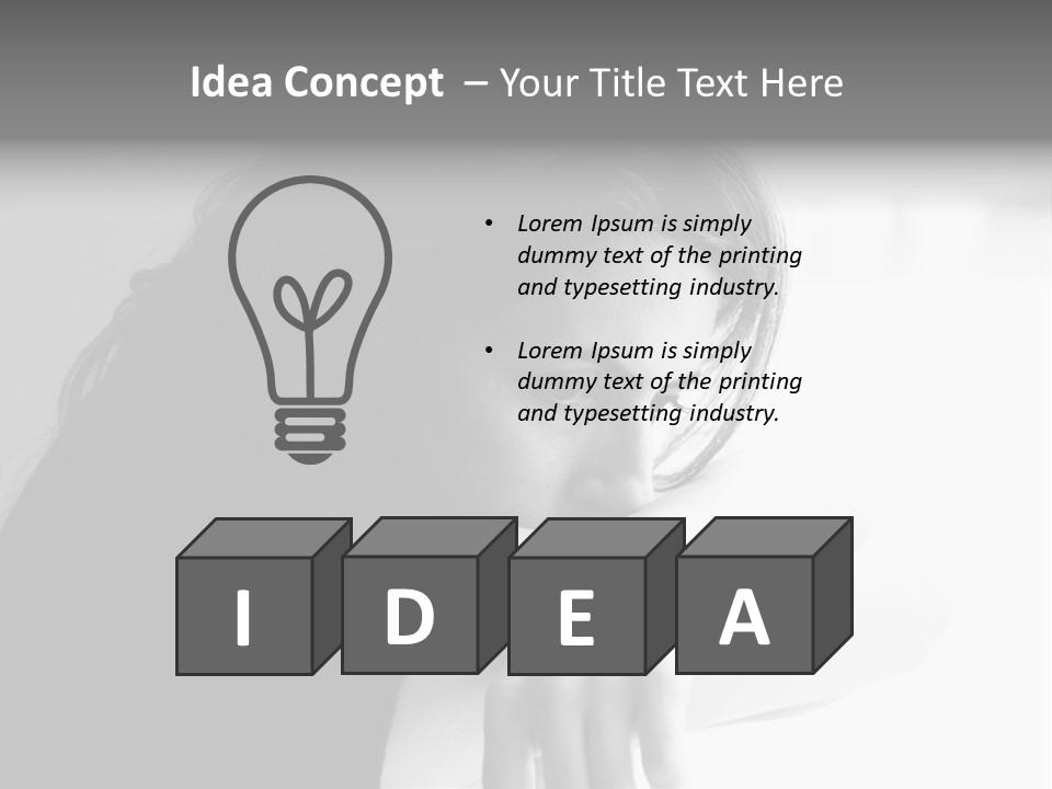 Hands Thinking Concentration PowerPoint Template