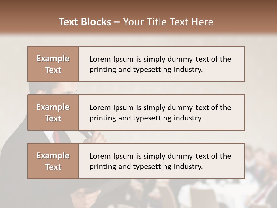 Group Equipment Education PowerPoint Template