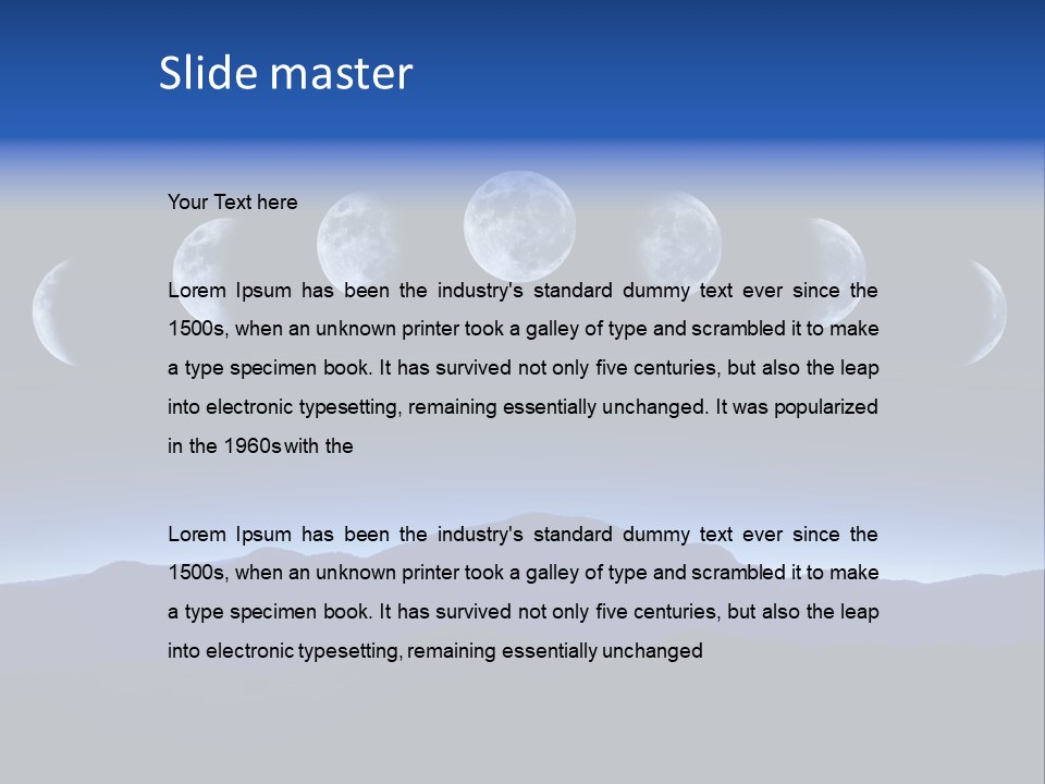 Space Change Science PowerPoint Template