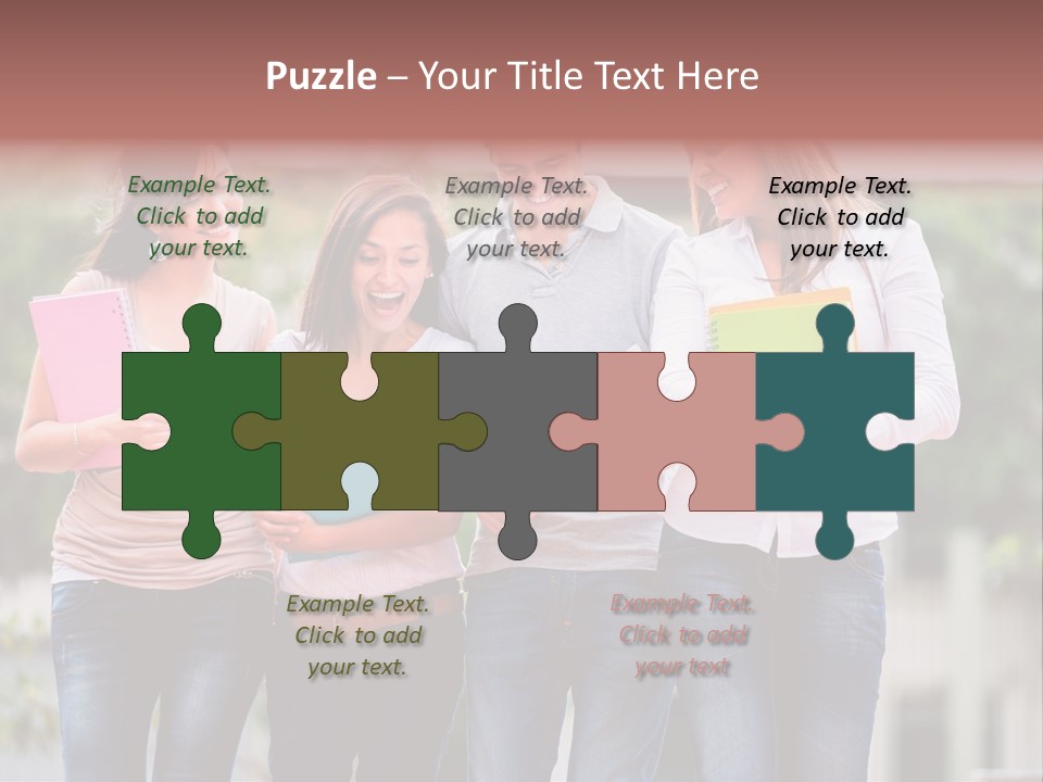 Men Education Happy PowerPoint Template