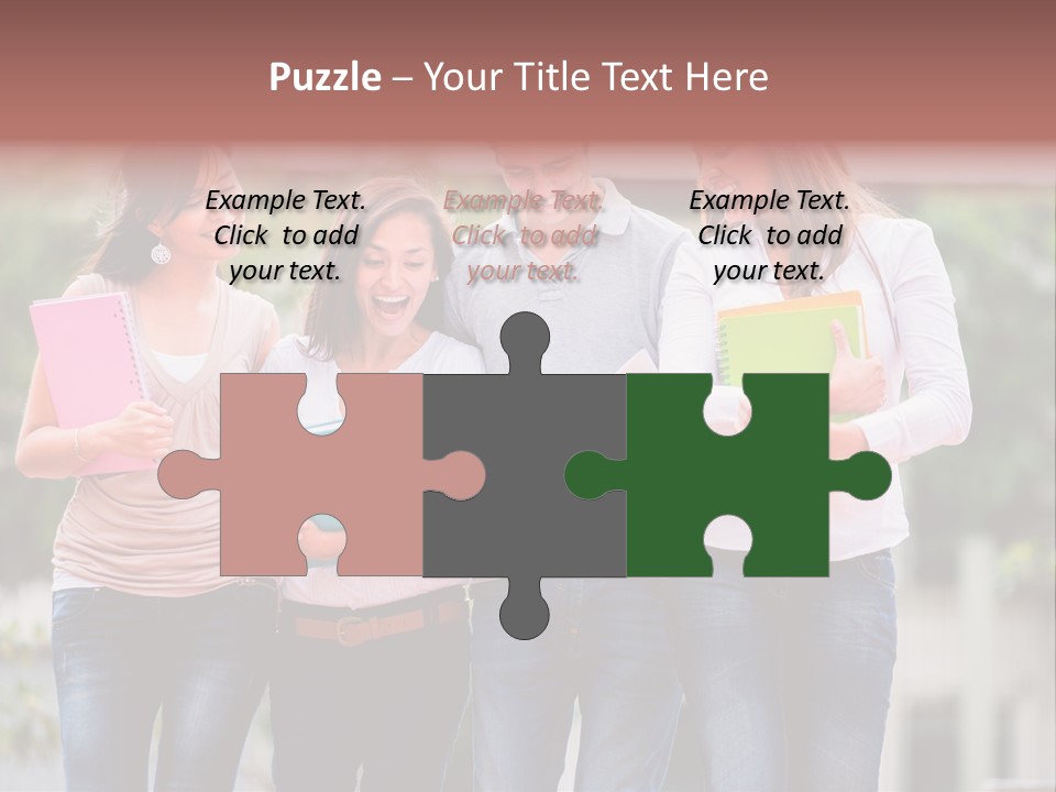 Men Education Happy PowerPoint Template