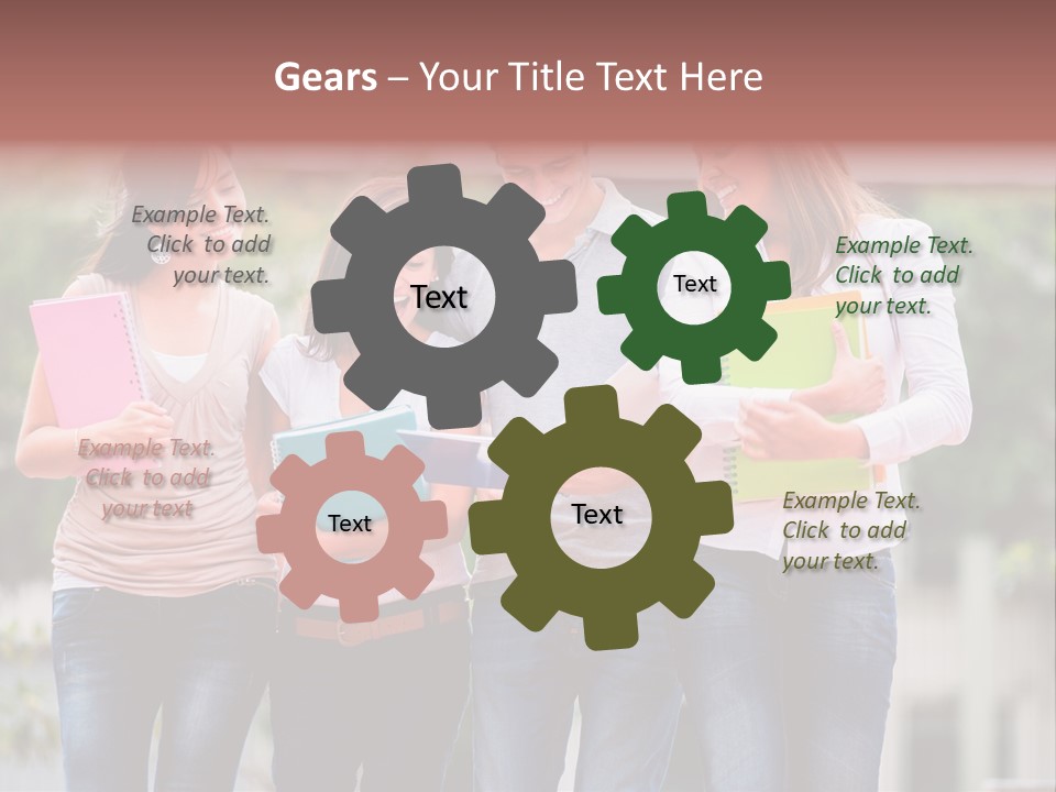Men Education Happy PowerPoint Template
