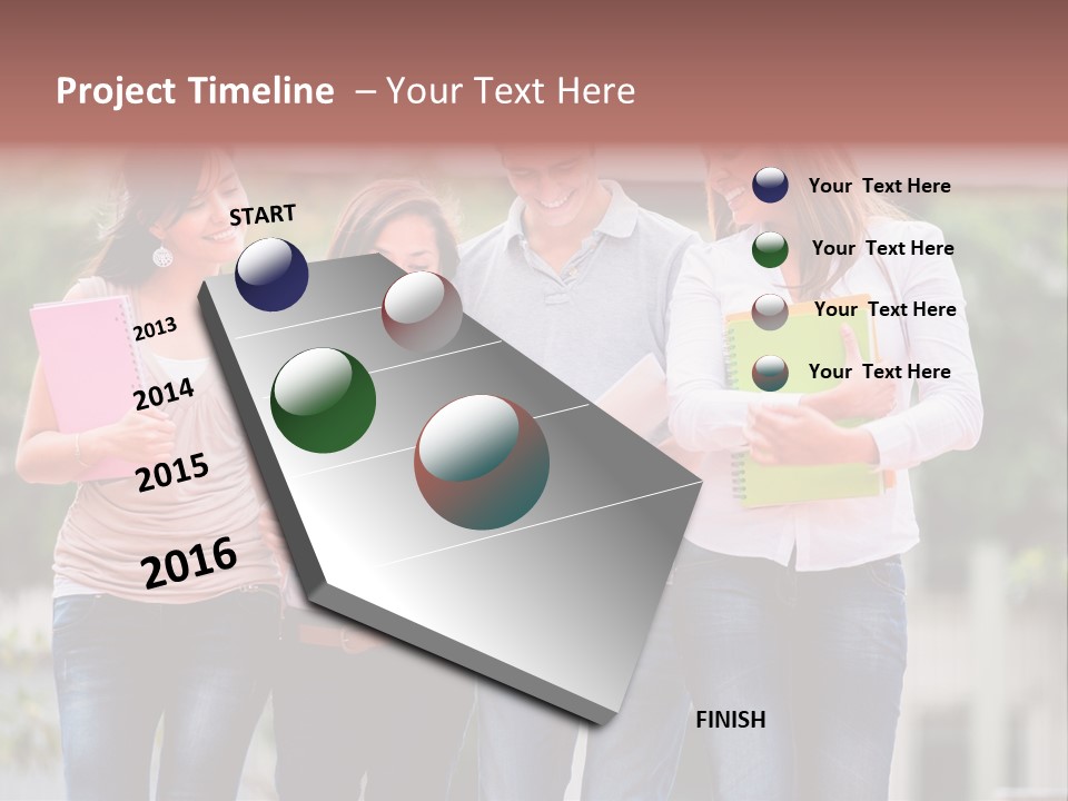 Men Education Happy PowerPoint Template