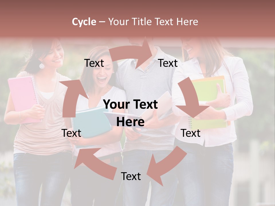 Men Education Happy PowerPoint Template