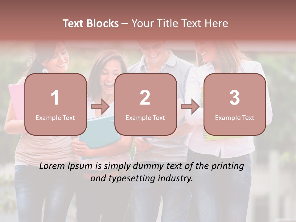 Men Education Happy PowerPoint Template