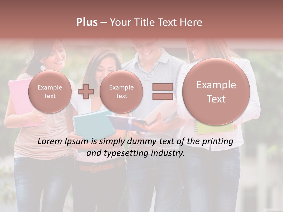 Men Education Happy PowerPoint Template