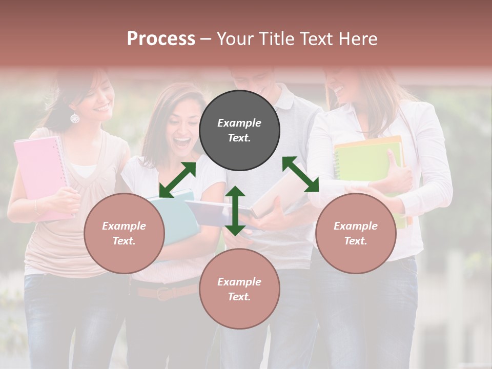 Men Education Happy PowerPoint Template