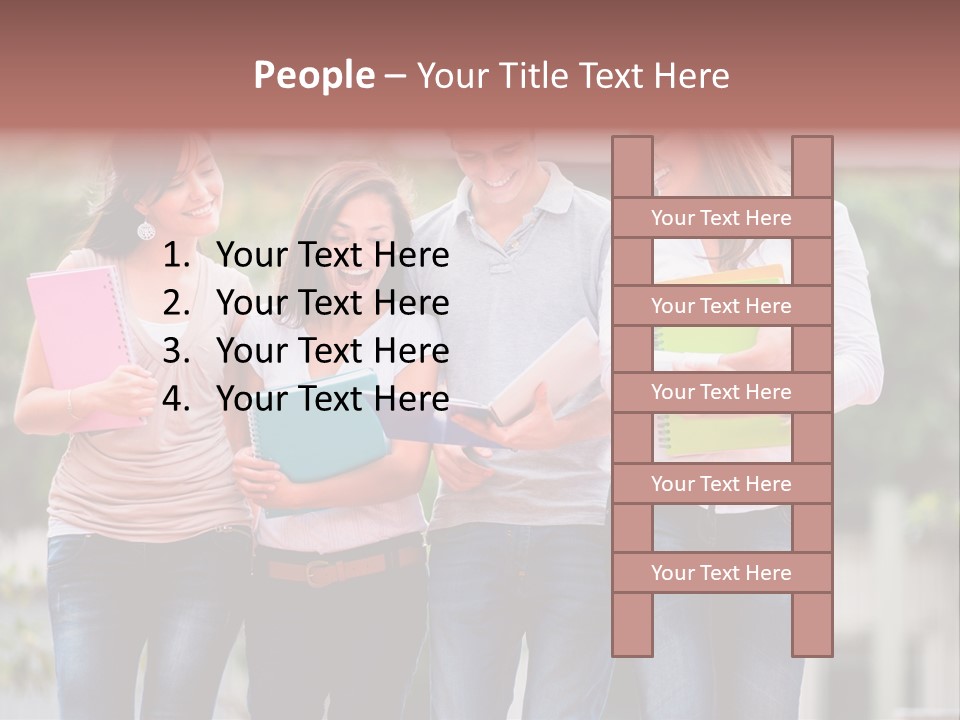 Men Education Happy PowerPoint Template
