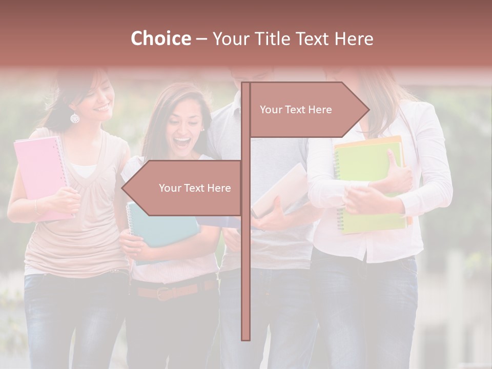 Men Education Happy PowerPoint Template