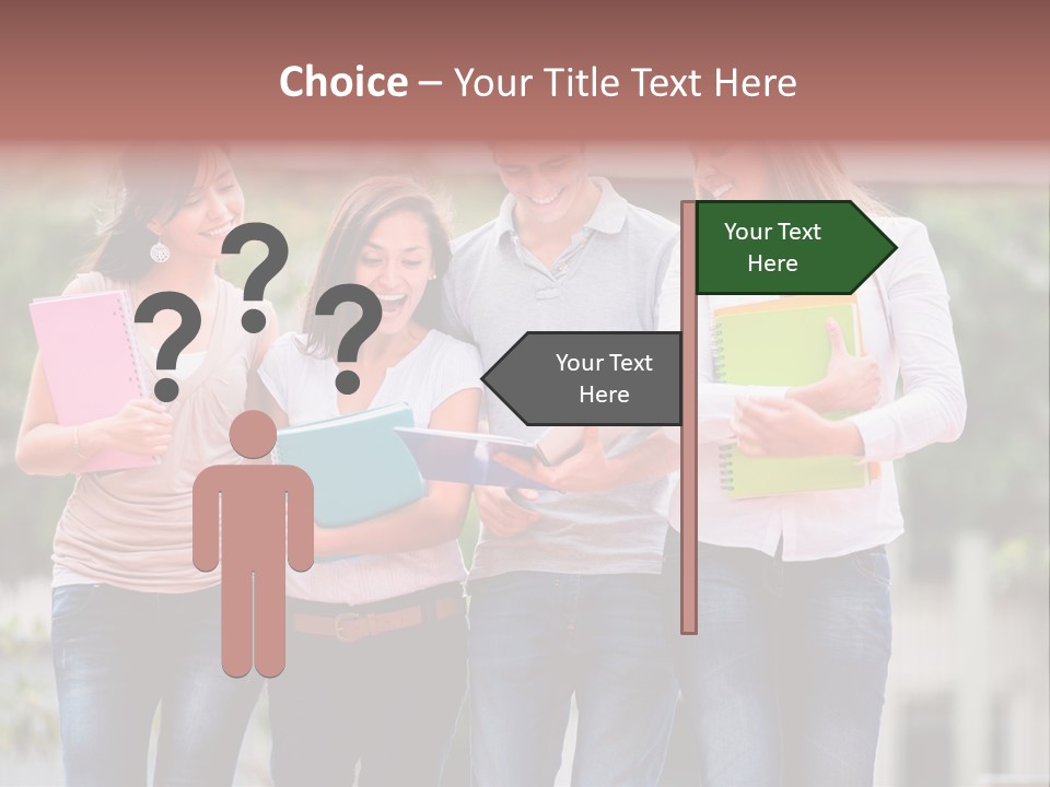 Men Education Happy PowerPoint Template