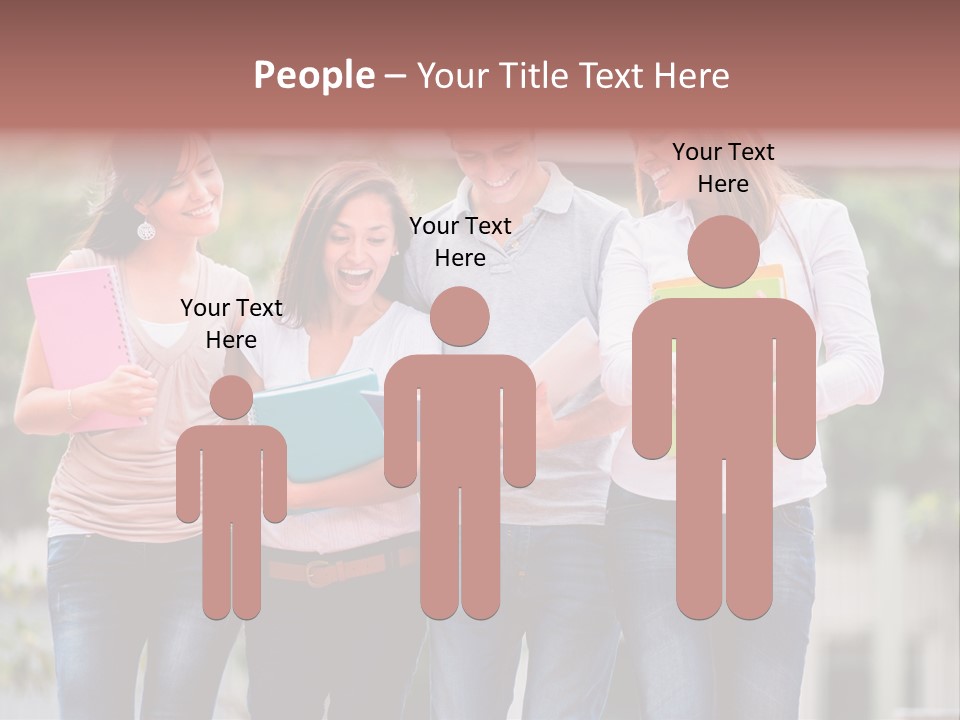 Men Education Happy PowerPoint Template