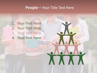 Men Education Happy PowerPoint Template
